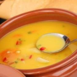 Суп-пюре из чечевицы и овощей